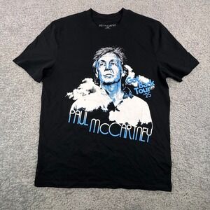 Paul McCartney Got‎ Back Tour 25 Black TShirt Mens Sz Medium Graphic Concert Tee